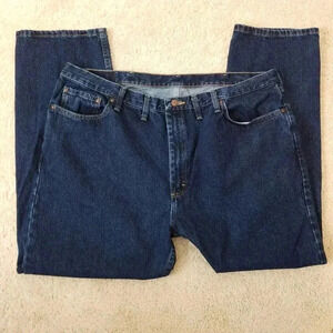 Wrangler Jeans 44 x 30 Men's Regular Fit Blue Dark